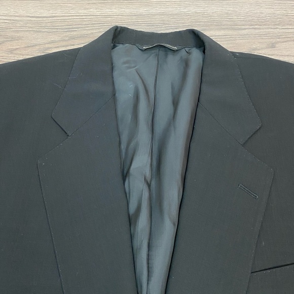 Samuelsohn Solid Black Blazer 42R - Picture 2 of 5